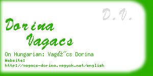 dorina vagacs business card